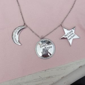Kristen Chenoweth Moon Sun Stars sterling silver necklace
